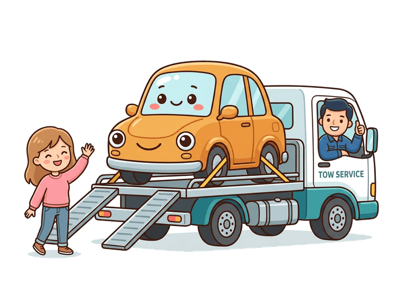 Step 3: We Collect — Our flatbed comes to you anywhere in Wandsworth & Earlsfield. Typically within 24–48 hours. Driveway, garage, or street — we'll find you.